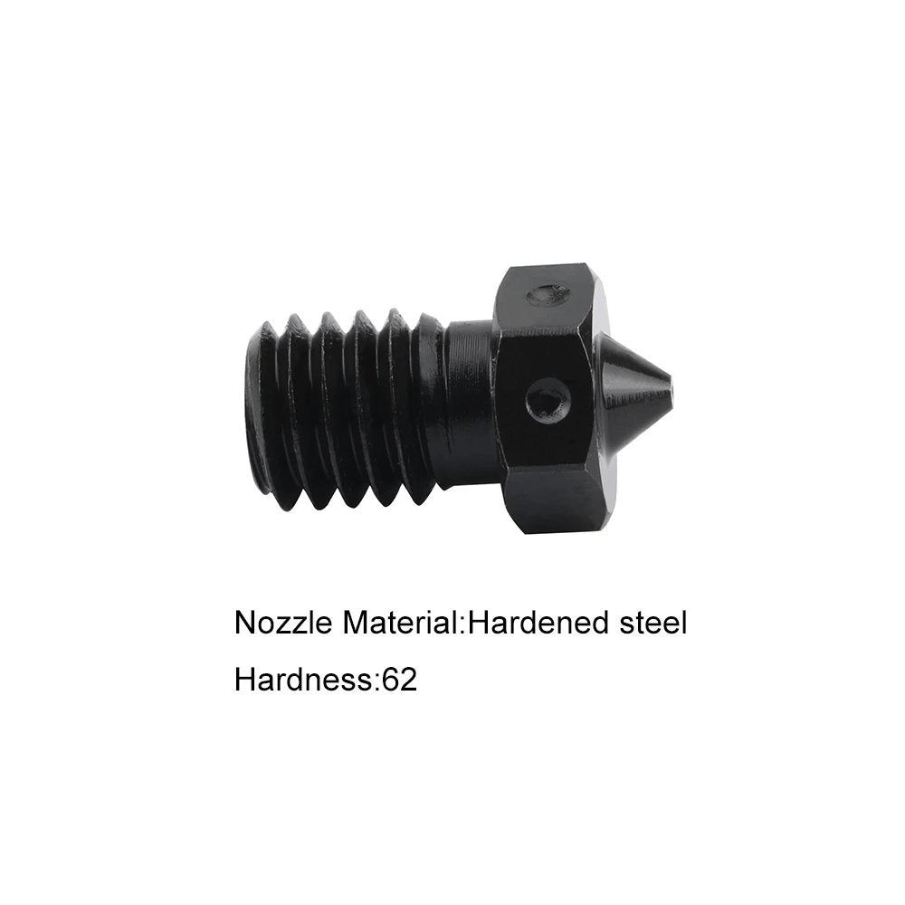 1pc Hardened Steel V6 Nozzle For High Temperature 3D Printing (0.4mm or 0.6mm)