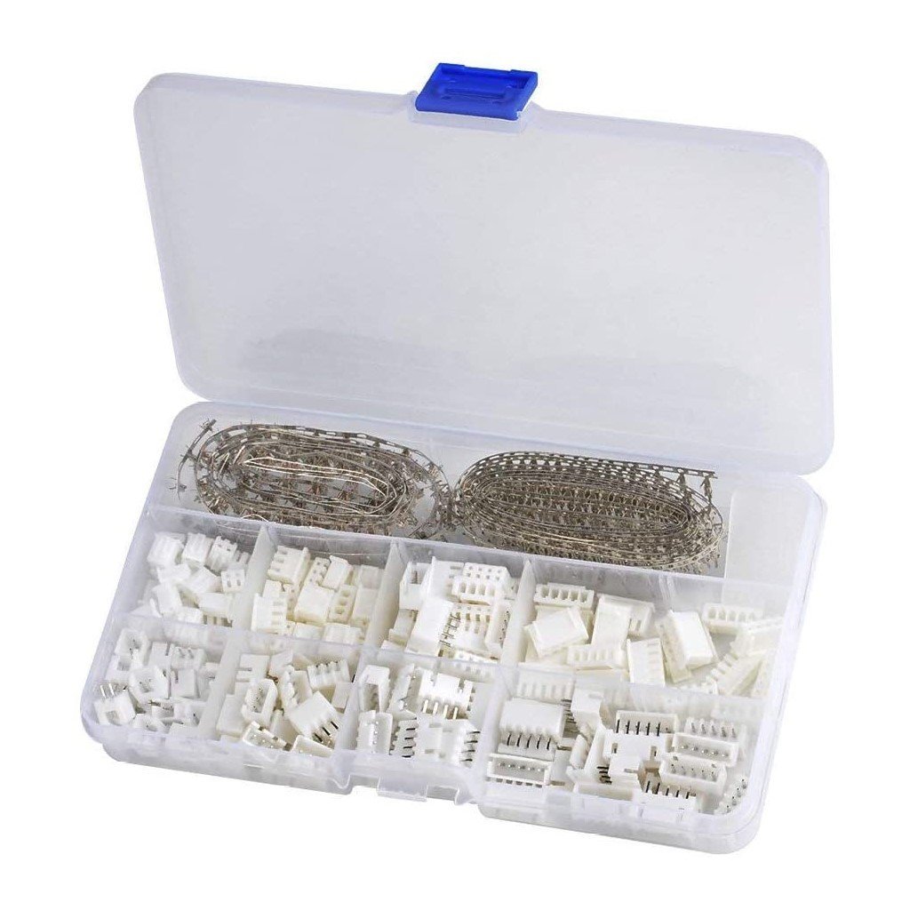 560pcs 2.54mm 3D Printer JST Connector Kit 2/3/4/5 Pin Housing Male and Female
