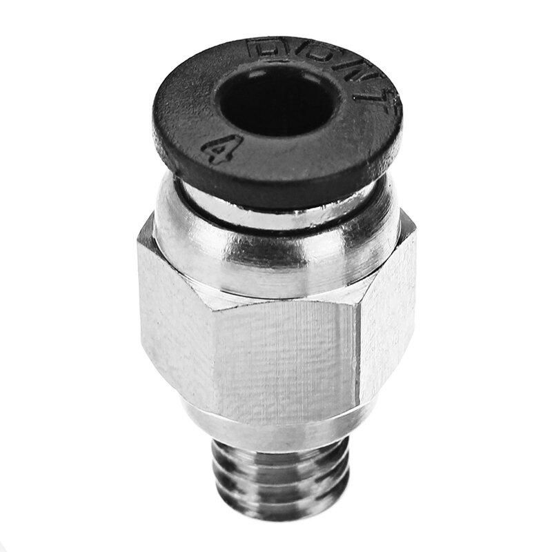 5pcs PC4-M6 4.3mm Bore Pneumatic Push Fit Connectors / PTFE Tube Connector Coupling Feed Inlet