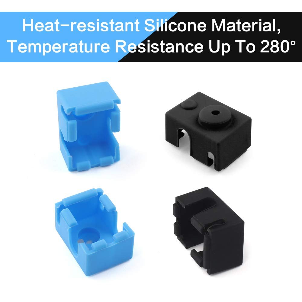 6pcs Silicone Socks 3D Printer Heater Block Silicone Cover for E3D V6 PT100