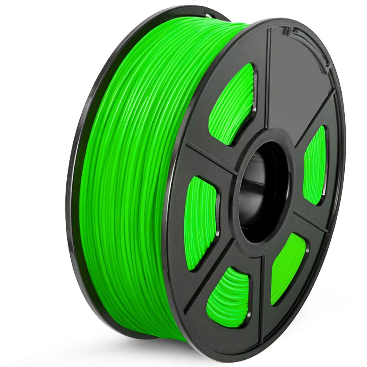 Green ABS 3D Printer Filament 1.75mm 1Kg Spool (2.2lbs), Dimensional Accuracy of +/- 0.02mm