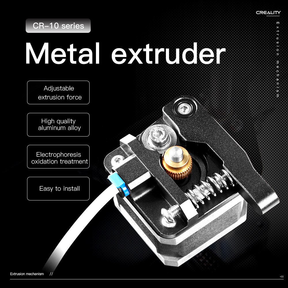 Black Aluminium MK8 All Metal Extruder Upgrade for Ender 3/Pro/V2/CR-10/CR-10 Pro V2