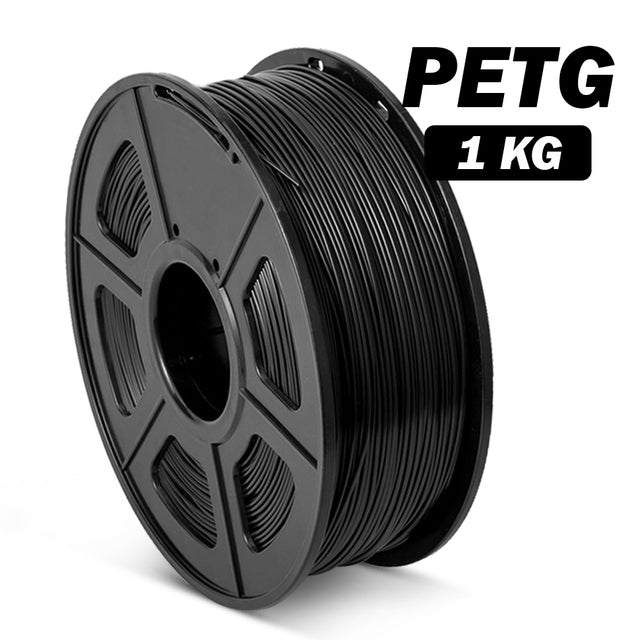 Black PETG 3D Printer Filament 1.75mm PLA 1Kg Spool (2.2lbs), Dimensional Accuracy of +/- 0.02mm