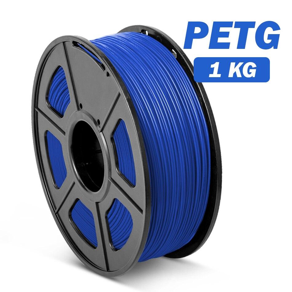 Blue PETG 3D Printer Filament 1.75mm PLA 1Kg Spool (2.2lbs), Dimensional Accuracy of +/- 0.02mm