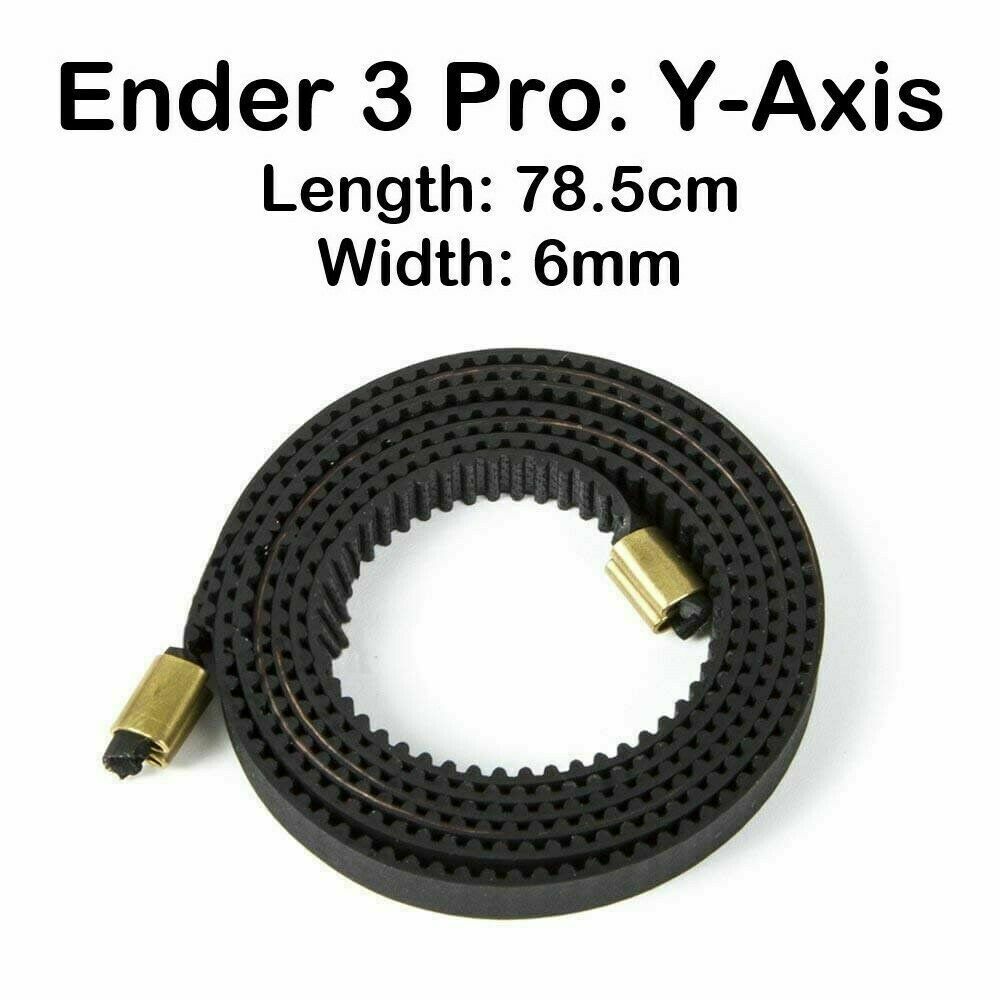 Creality Ender 3 Pro Y Axis Rubber Timing Belt | Y Axis GT2 6mm Replacement Part