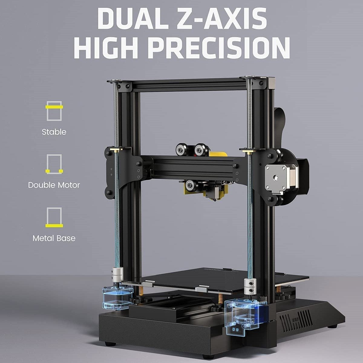 Fokoos Odin-5 F3 Foldable 3D Printer (235*235*250mm Print Volume) Dual Z-Axis, Integrated Direct Drive Extruder, Glass Bed