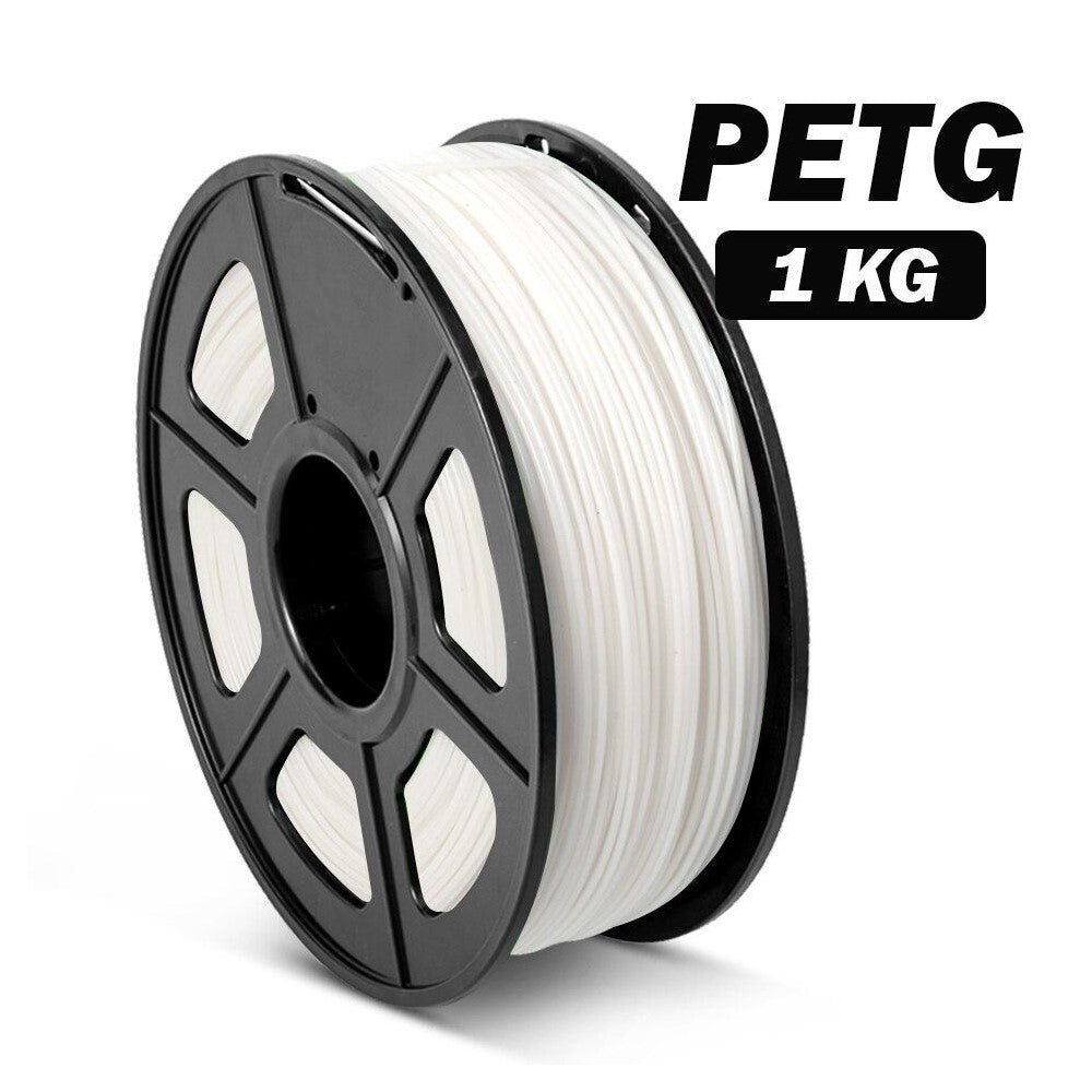 White PETG 3D Printer Filament 1.75mm PLA 1Kg Spool (2.2lbs), Dimensional Accuracy of +/- 0.02mm