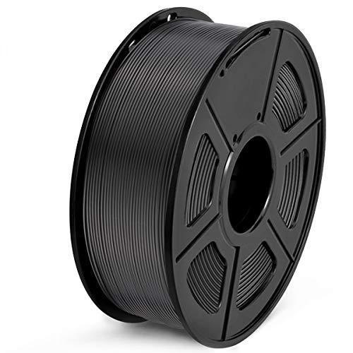 Black PLA 3D Printer Filament 1.75mm PLA 1Kg Spool (2.2lbs), Dimensional Accuracy of +/- 0.02mm