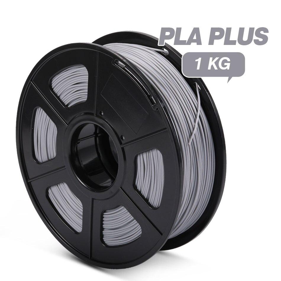 Grey PLA+ 3D Printer Filament 1.75mm 1Kg Spool Dimensional Accuracy of +/- 0.02mm