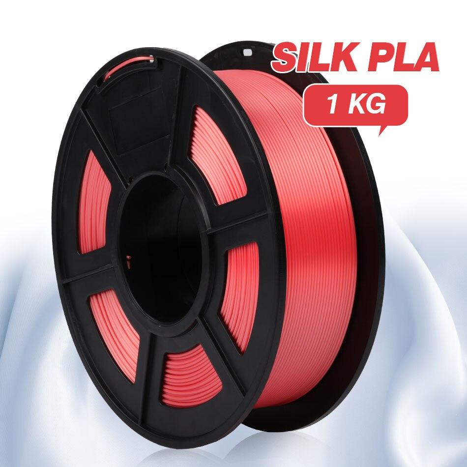 Silk Red Candy PLA 3D Printer Filament 1.75mm PLA 1Kg Spool (2.2lbs), Dimensional Accuracy of +/- 0.02mm