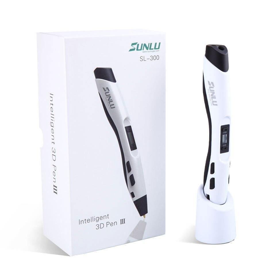 SUNLU SL-300 3D Pen (White) - 3D Printing Pen For DIY Drawing, Great Christmas Gift