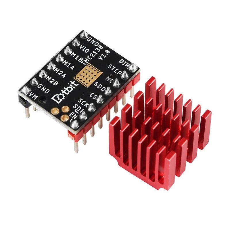 1pc TMC2130 V1.0 Ultra-silent 256 High Subdivision Stepper Motor Driver with Red Heat Sink