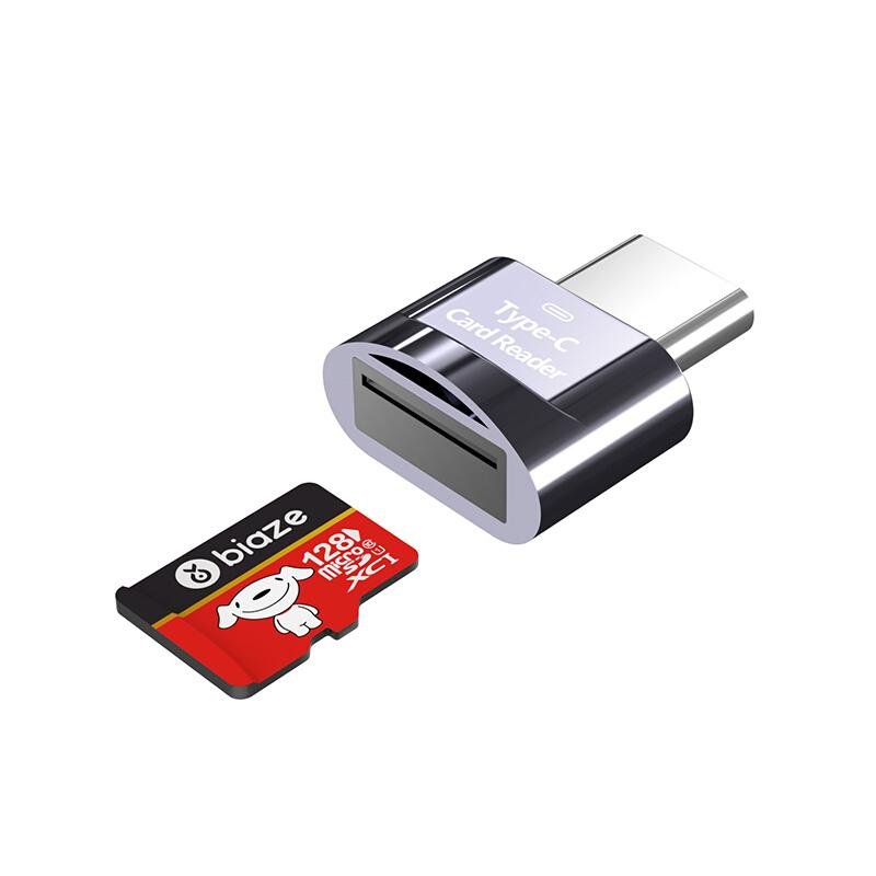 Type-C TF SD Memory Card Reader for Android Phones - USB C Smart Card Reader