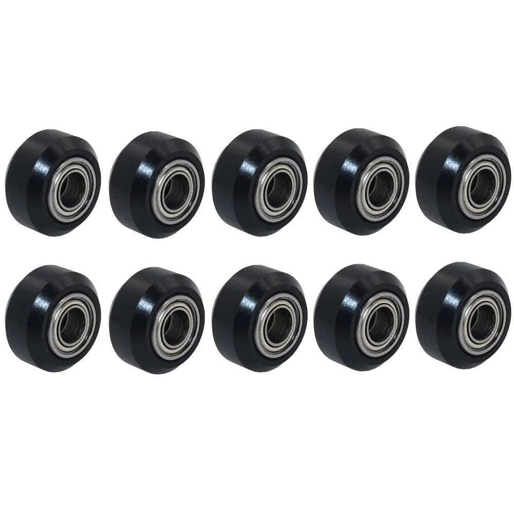 POM Wheels with Bearing Idler Pulley Gear (Small) - Pack of 10