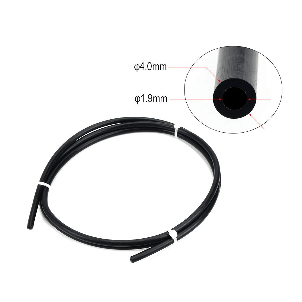 1M Black High Quality PTFE Bowden Tube for 1.75mm Filament