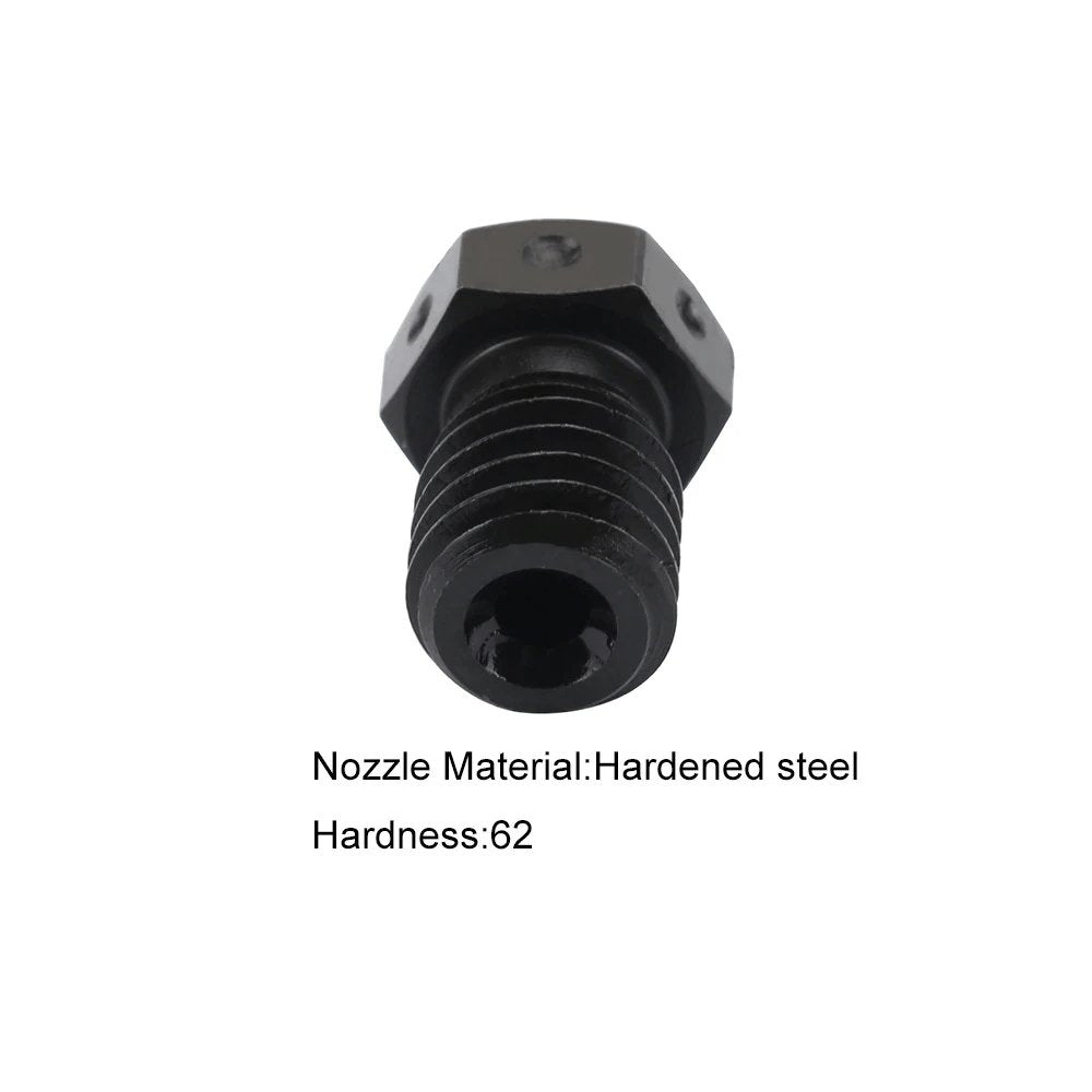 1pc Hardened Steel V6 Nozzle For High Temperature 3D Printing (0.4mm or 0.6mm)