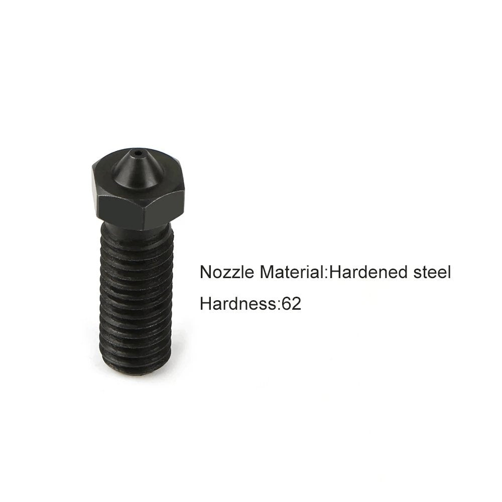 1pc Hardened Steel Volcano Nozzle For High Temperature 3D Printing 0.4mm