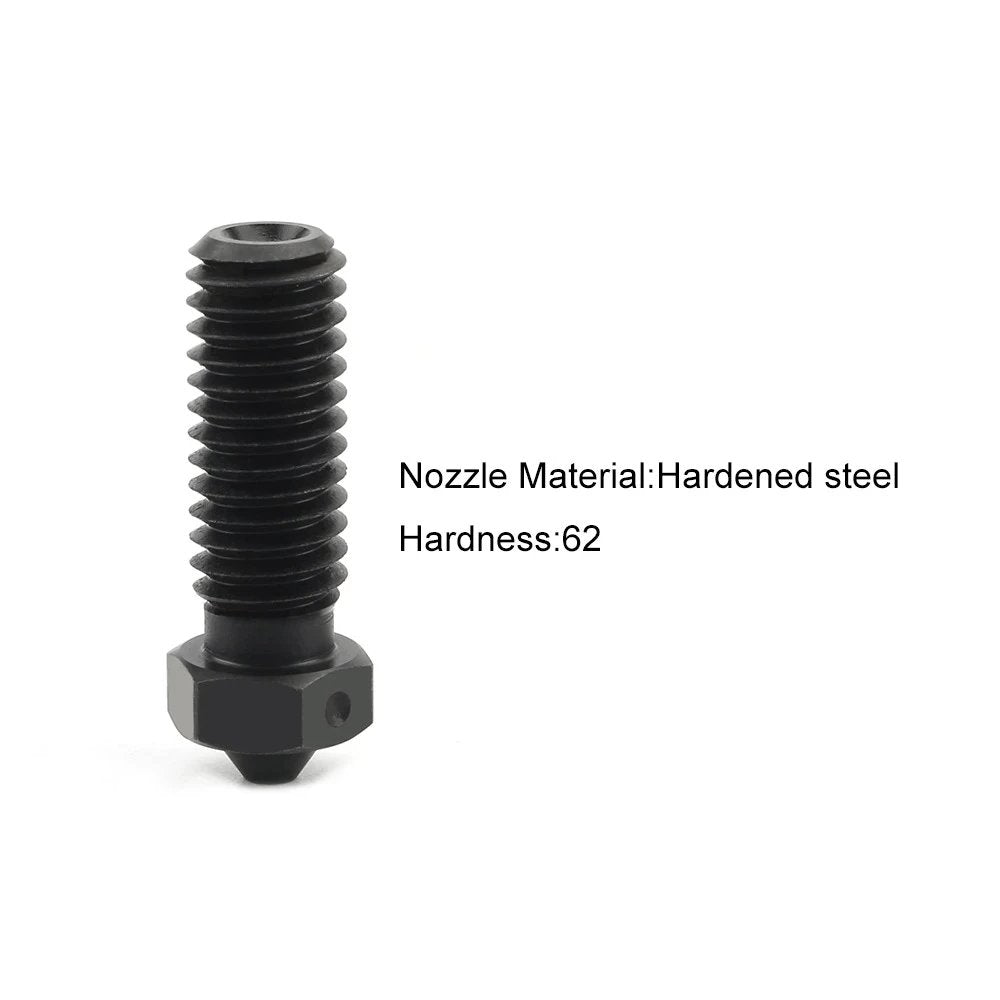 1pc Hardened Steel Volcano Nozzle For High Temperature 3D Printing 0.4mm