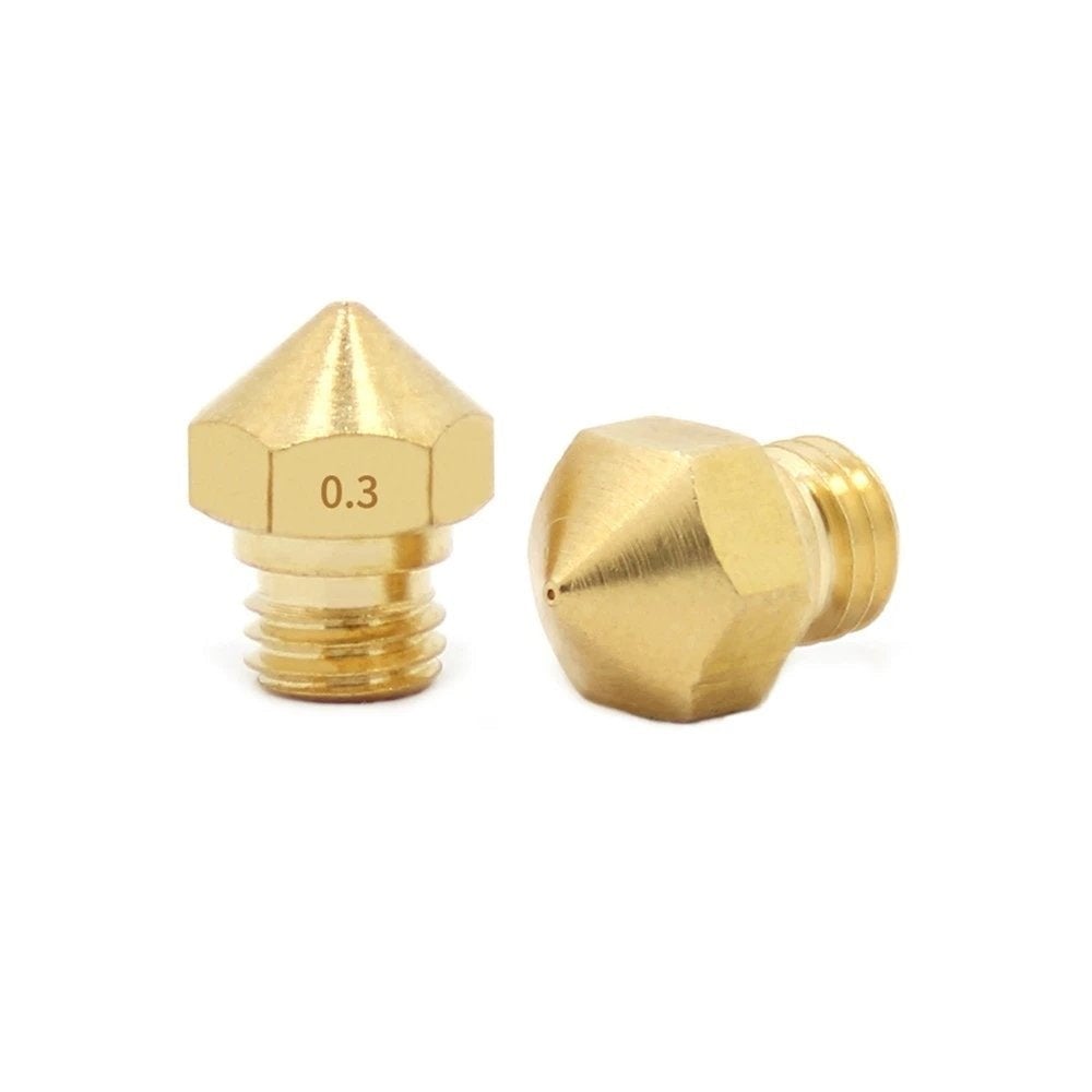 1pc MK10 Brass Nozzles | 0.2/0.4/0.6/1.0mm | 1.75mm Filament | 3D Printer Nozzle