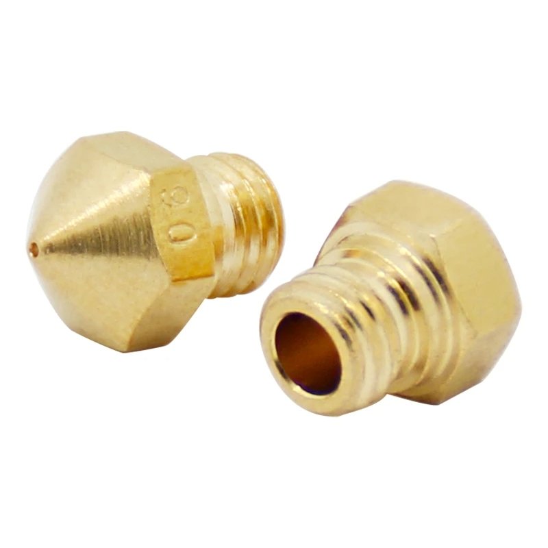 1pc MK10 Brass Nozzles | 0.2/0.4/0.6/1.0mm | 1.75mm Filament | 3D Printer Nozzle