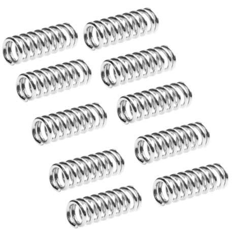 20pcs Springs | 3D Printer Extruder / Heated Bed, Heat Bed Silver Spring