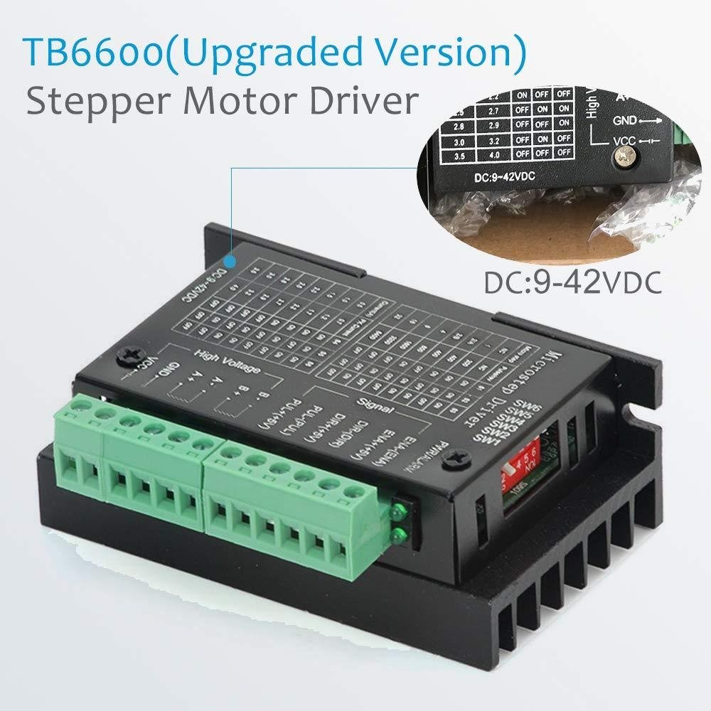 2pcs TB6600 4A 9-42V Stepper Motor Driver Controller | 32 Segments 2/4 Phase Hybrid Stepper Motor Driver Board