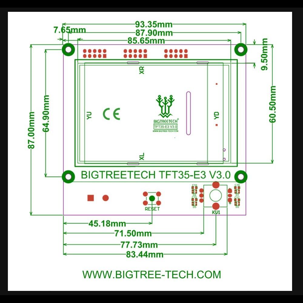 BIGTREETECH® SKR E3 Turbo 32-Bit Motherboard + TFT35 E3 V3.0 LCD Touchscreen
