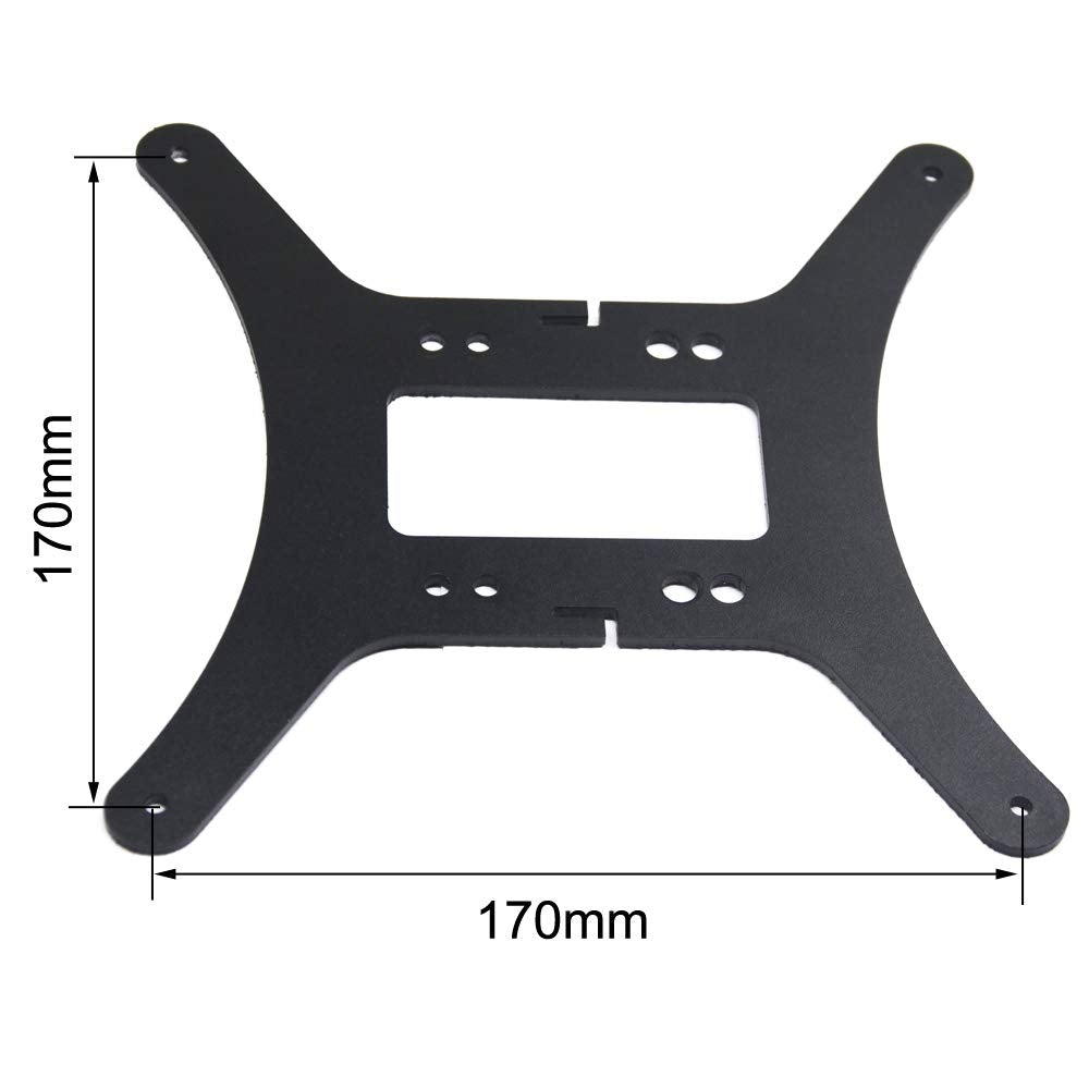 Black Anodized Aluminum Y Carriage Plate for Creality Ender-3 Pro
