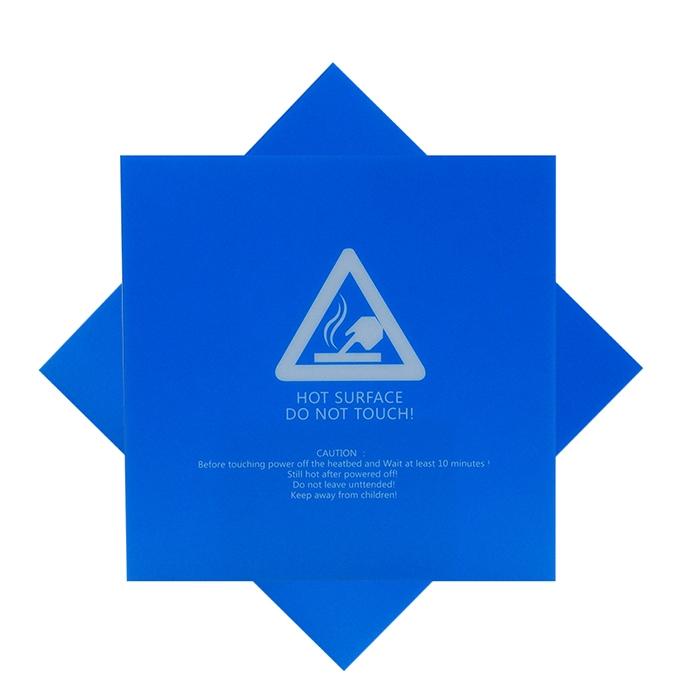 Blue Frosted Heated Bed Sticker (220*220mm) Build Plate With 3M Backing