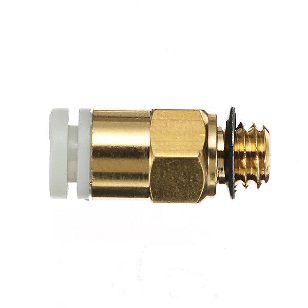 Creality 3D® 5Pcs M6 Thread Brass Pneumatic Push Fit Connectors for Remote Extruder