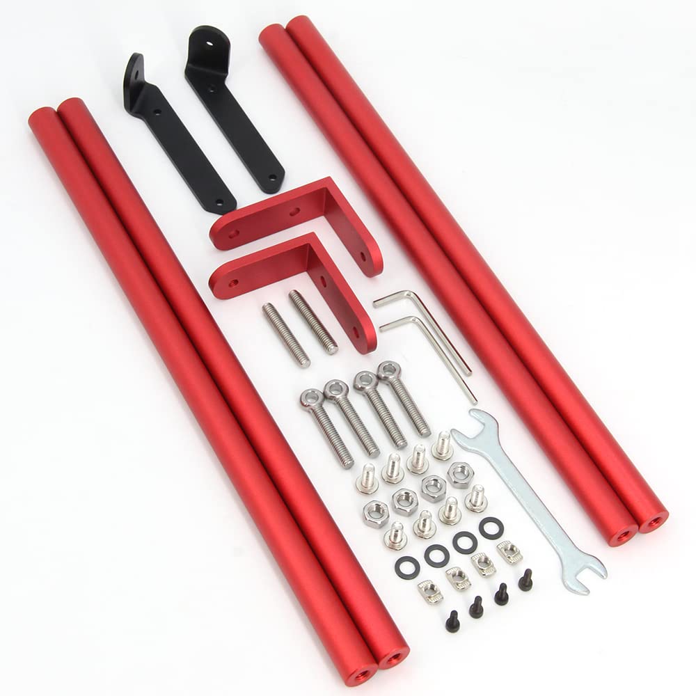 Creality CR-10S Pro/Pro V2 Red Supporting Rod Set
