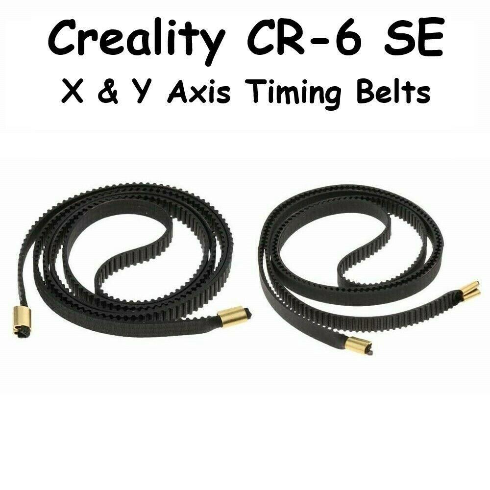 Creality CR-6 SE Rubber Timing Belt x2 | X&Y Axis GT2 6mm Replacement Part CR6SE