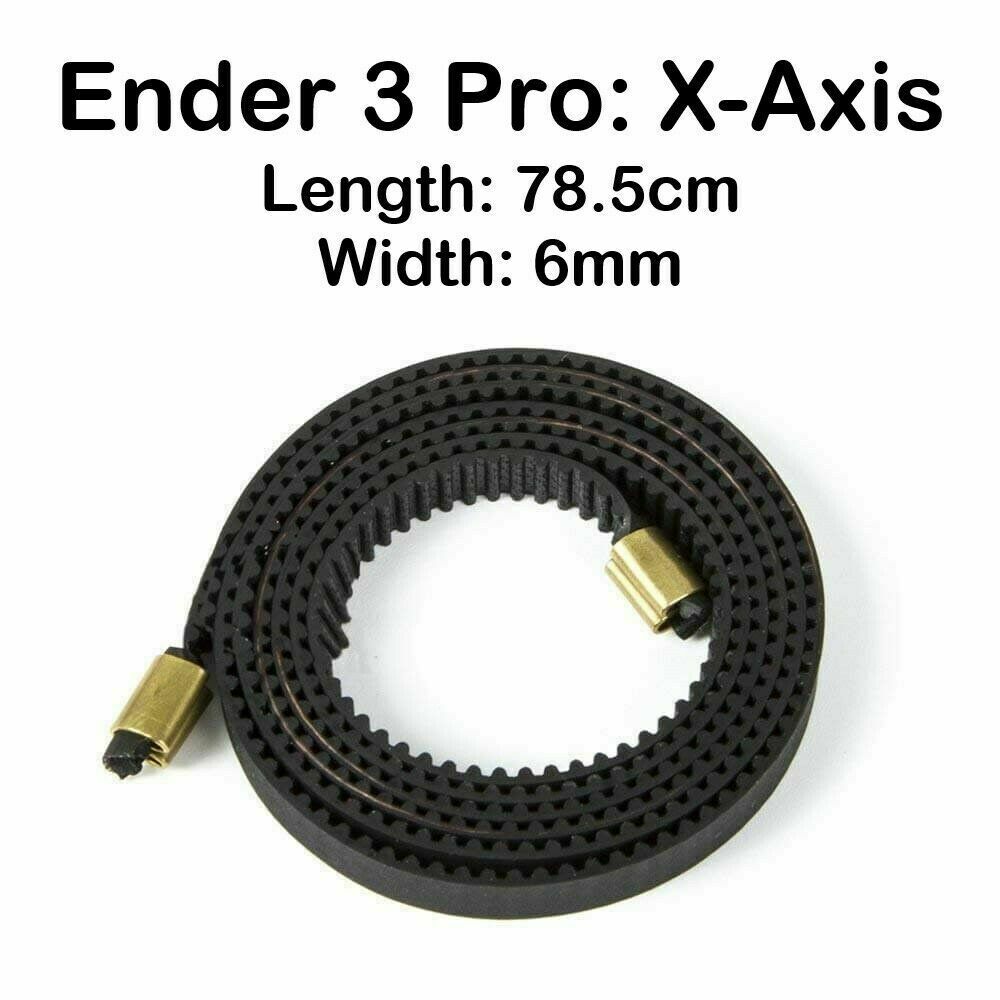 Creality Ender 3 Pro X Axis Rubber Timing Belt | Y Axis GT2 6mm Replacement Part