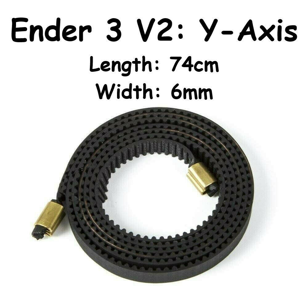 Creality Ender 3 V2 Y Axis Rubber Timing Belt | Y Axis GT2 6mm Replacement Part