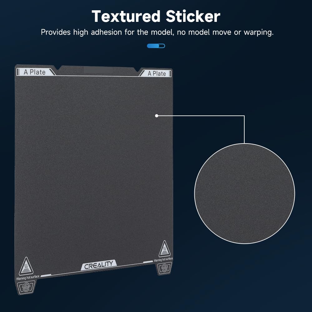 Creality PEI Build Plate Kit 235mmx235mm Double Sided Coated PEI/Textured Sticker PEI Sheet for Ender 3/3 Pro/3 V2/Ender 3 S1/Ender 3 S1 Pro/Ender 3 Neo/3 V2 Neo/Voxelab Aquila 3D Printer