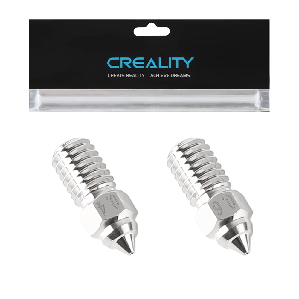 Creality Spider Hotend Steel Nozzles 0.4mm & 0.6mm for High Temperature 3D Printing