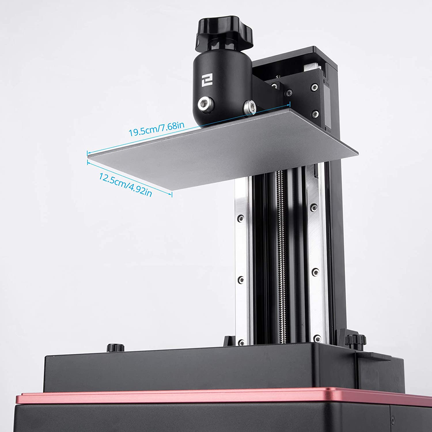 ELEGOO Build Plate for Saturn LCD Resin 3D Printer with Anti-Slip Hexagon Socket Screws for Stable Leveling