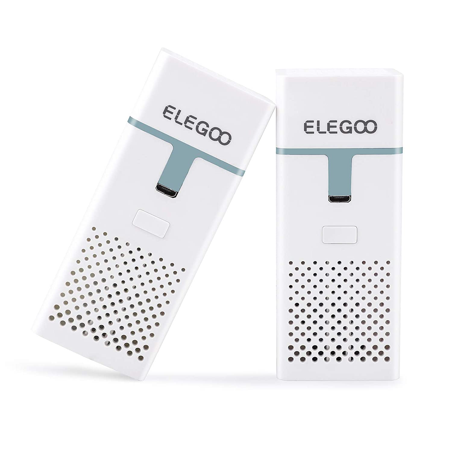 ELEGOO Mini Air Purifier with Activated Carbon Filter and Universal Adaptor for LCD DLP MSLA Resin 3D Printer (Pack of 2)