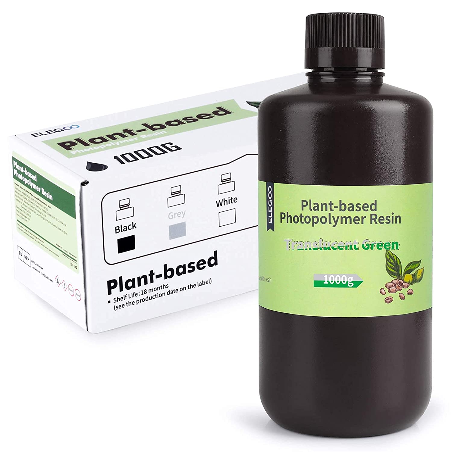 ELEGOO Plant-Based Resin 1kg Green