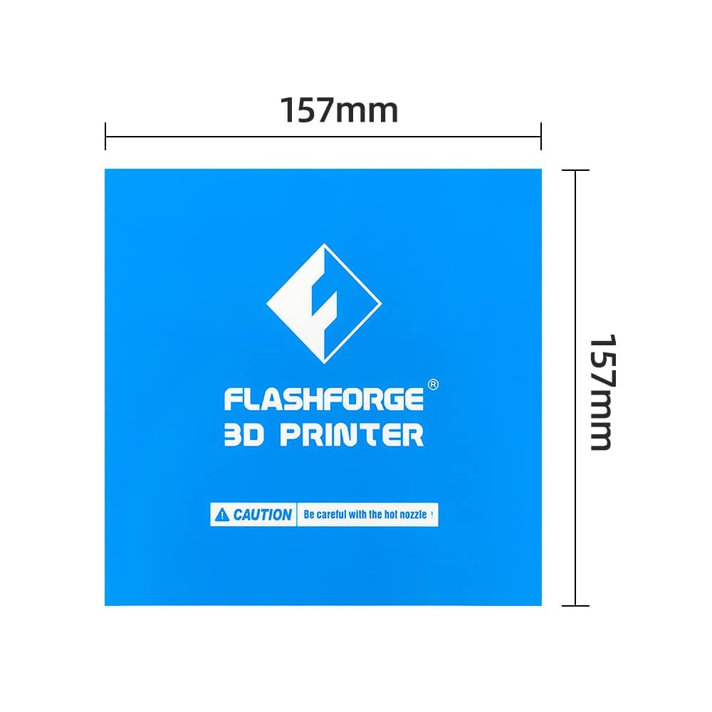 Flashforge Finder 3D Printer Heated Bed Sticker with 3M Backing (157mm x 157mm)