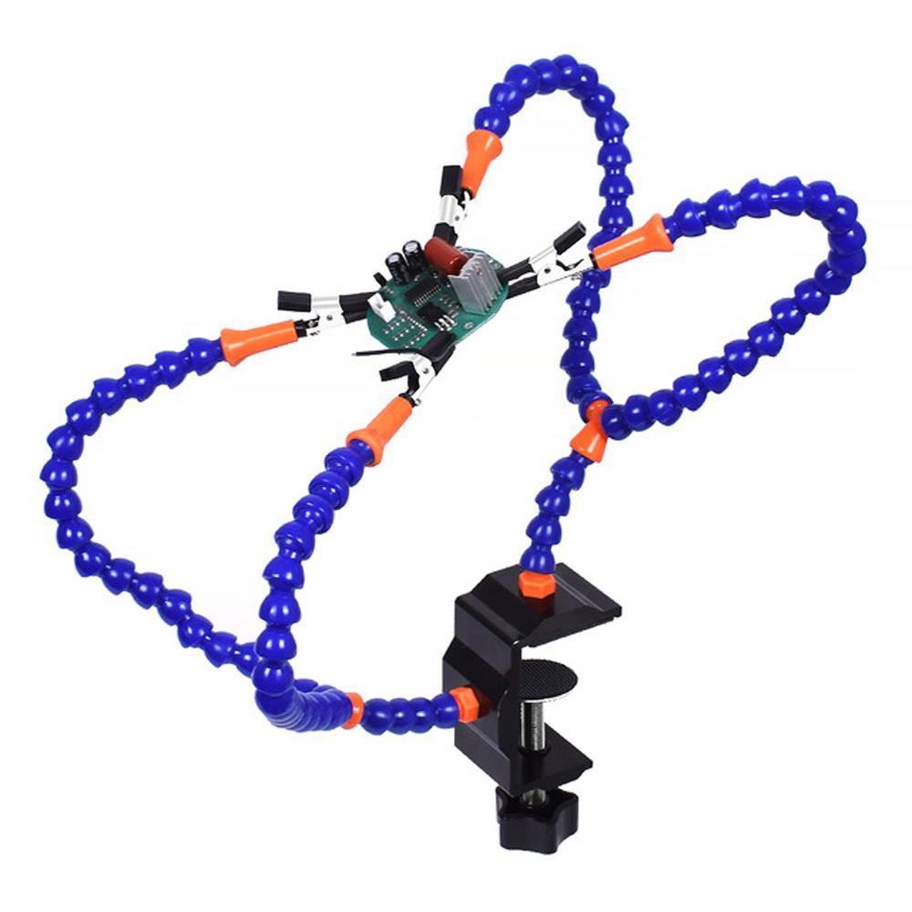 Helping Hands Soldering Station / PCB Holder / Multi Soldering Third Hand Tool with 4 Flexible Arms