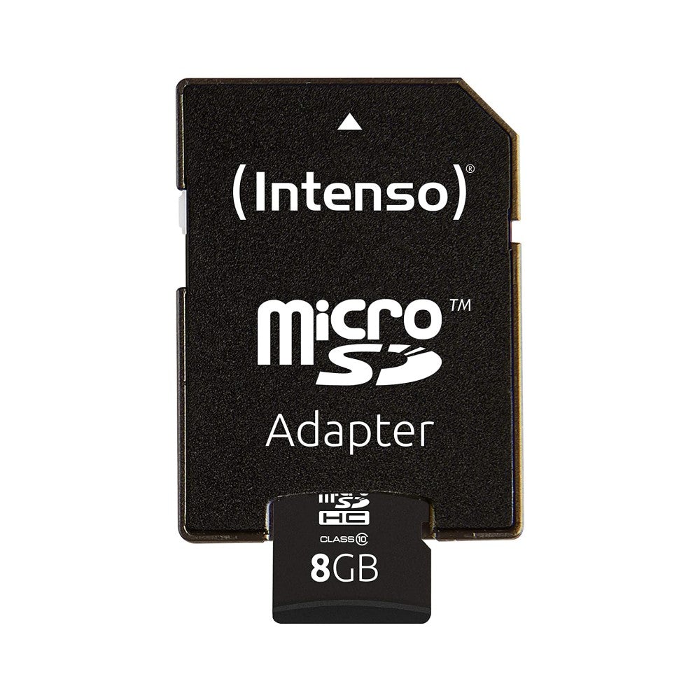Intenso Class 10 Micro SD Card with Adapter (8GB)