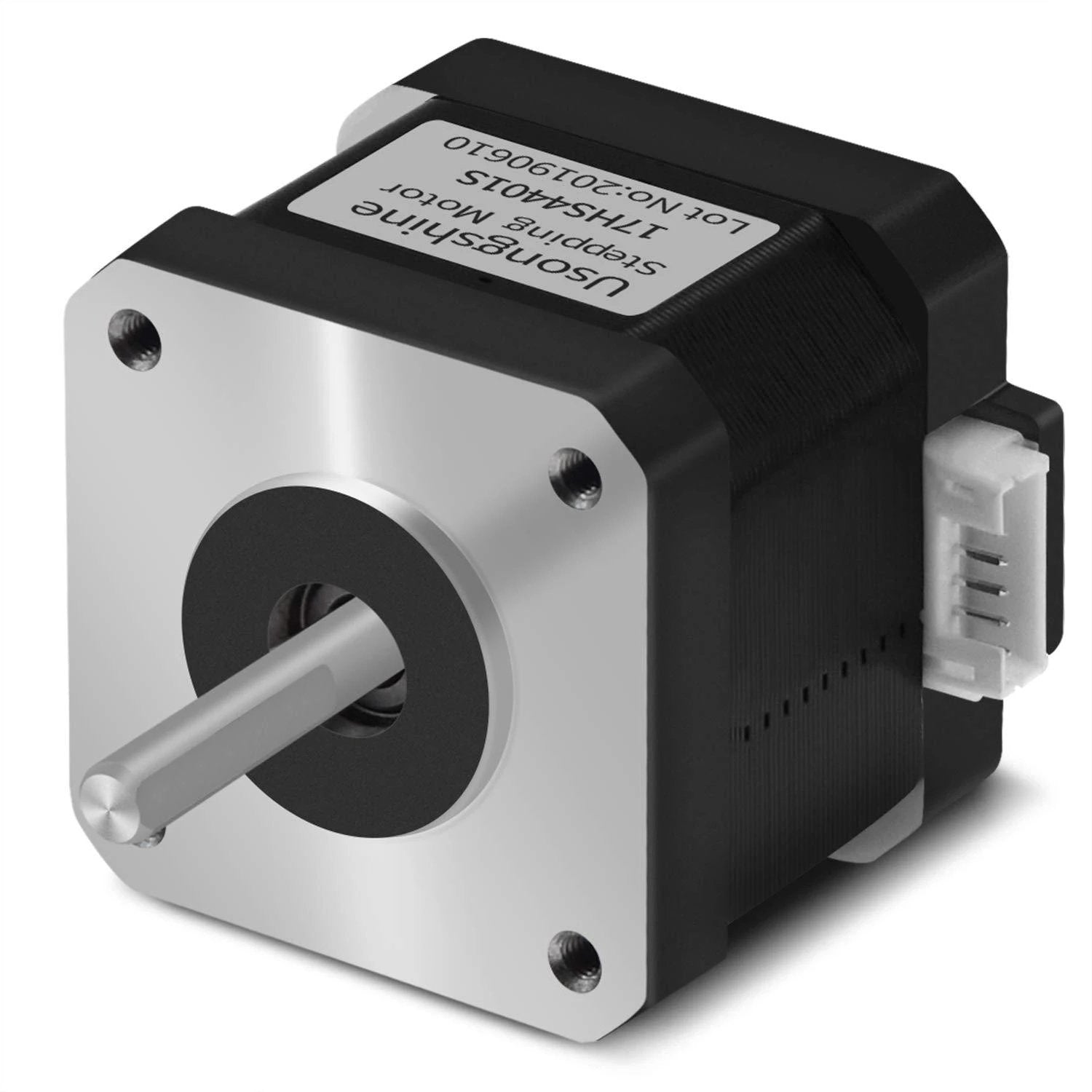 Nema 17 Stepper Motor (17HS4401S) 1.8 Degree 1.5A 42 Motor 42N.cm (60oz.in) 4-Lead with 1M Cable and Connector for DIY/CNC/3D Printer