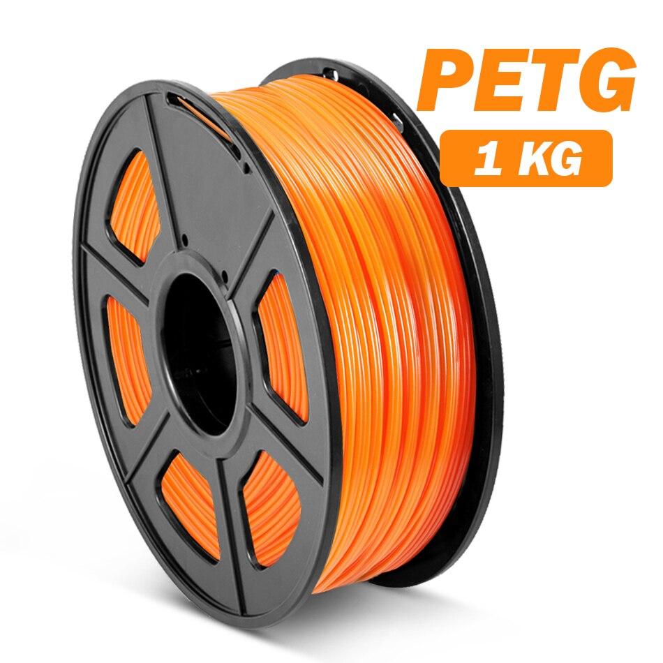 Orange PETG 3D Printer Filament 1.75mm PLA 1Kg Spool (2.2lbs), Dimensional Accuracy of +/- 0.02mm