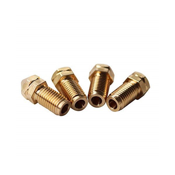 Pack of 4 Brass Core Nozzles Compatible w/ Ultimaker UM3, UM3 Extended & S5 (0.2, 0.4, 0.6, 0.8mm)