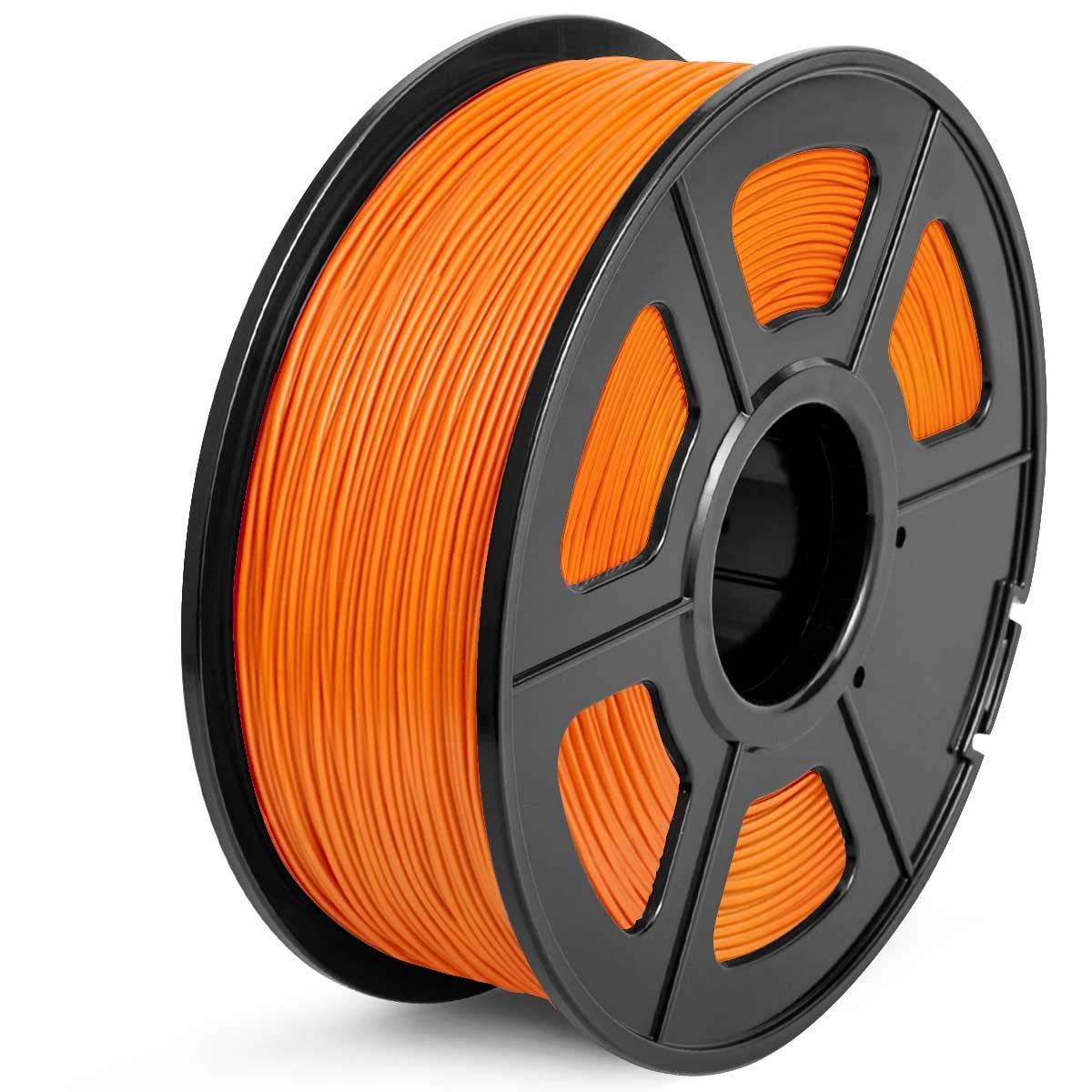 Orange PLA 3D Printer Filament 1.75mm PLA 1Kg Spool (2.2lbs), Dimensional Accuracy of +/- 0.02mm