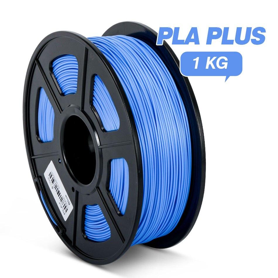 Blue PLA+ 3D Printer Filament 1.75mm 1Kg Spool Dimensional Accuracy of +/- 0.02mm