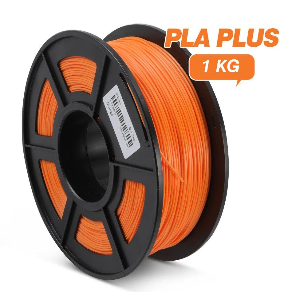 Orange PLA+ 3D Printer Filament 1.75mm 1Kg Spool Dimensional Accuracy of +/- 0.02mm