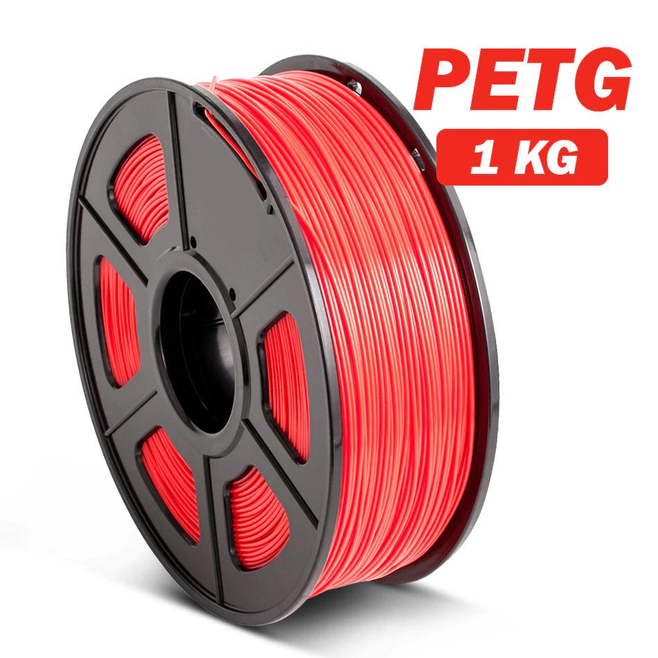 Red PETG 3D Printer Filament 1.75mm PLA 1Kg Spool (2.2lbs), Dimensional Accuracy of +/- 0.02mm