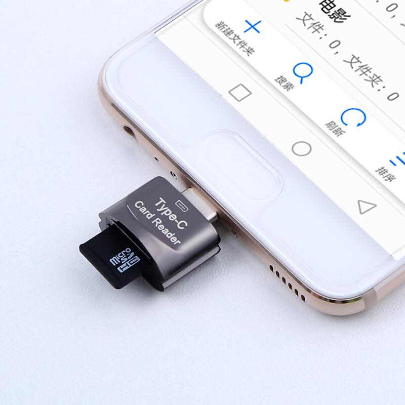 USB-C Type C to TF Micro SD Memory Card Reader SD Card Reader Adapter for  Phone